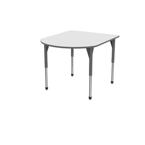 Premier Series Multimedia Tables with White Dry-Erase Top, 48" x 60"-Tables-Stool (32" - 42")-White Dry Erase/Gray-Gray