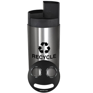 Smiley 3 Stream Indoor Recycling Receptacle