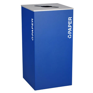 Kaleidoscope Collection 36 Gallon Square Indoor Recycling Receptacle