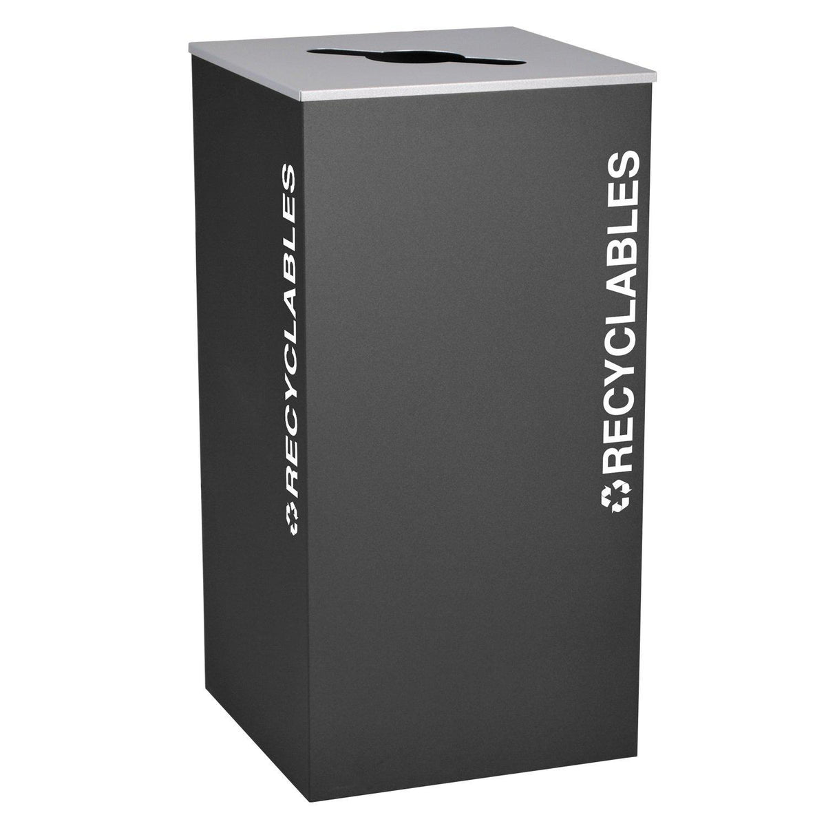 Kaleidoscope Collection 36 Gallon Square Indoor Recycling Receptacle