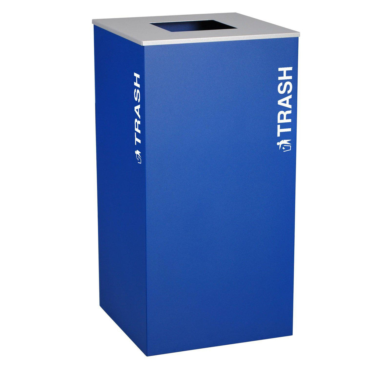 Kaleidoscope Collection 36 Gallon Square Indoor Recycling Receptacle