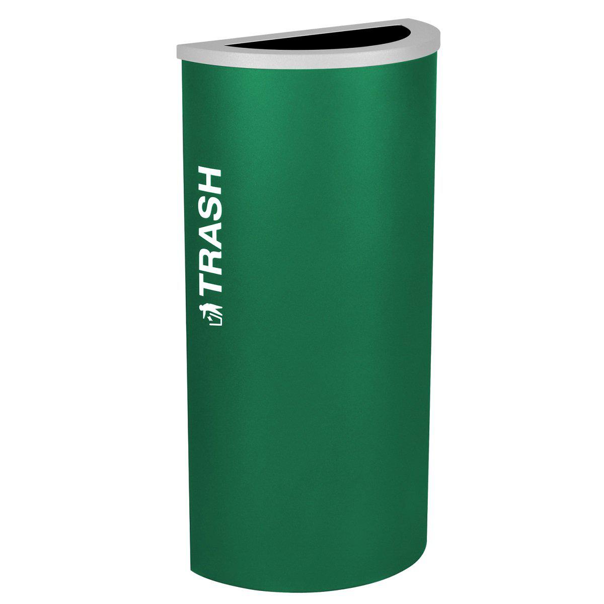 Kaleidoscope Collection 8 Gallon Half Round Indoor Recycling Receptacle