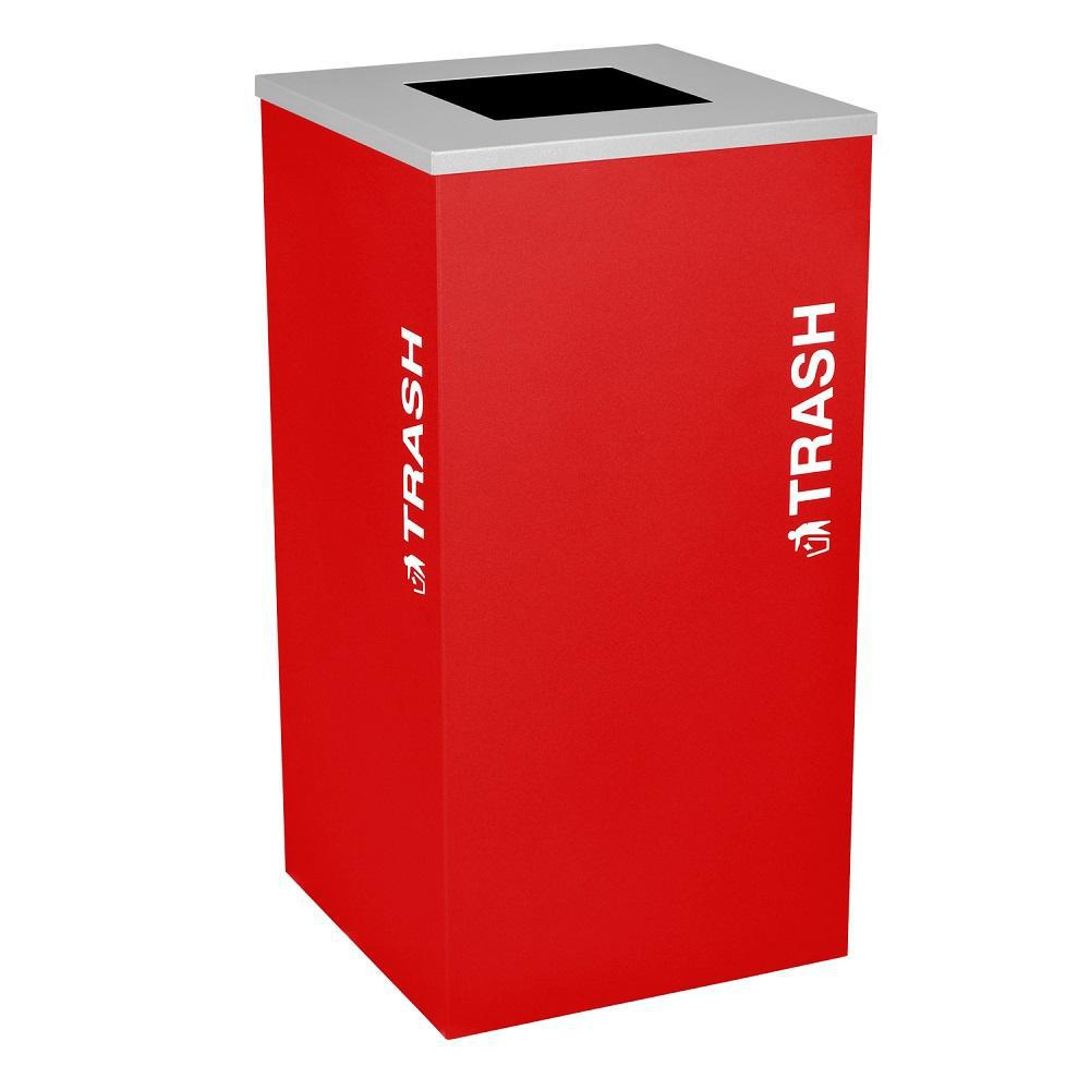 Kaleidoscope Collection 24 Gallon Square Indoor Recycling Receptacle