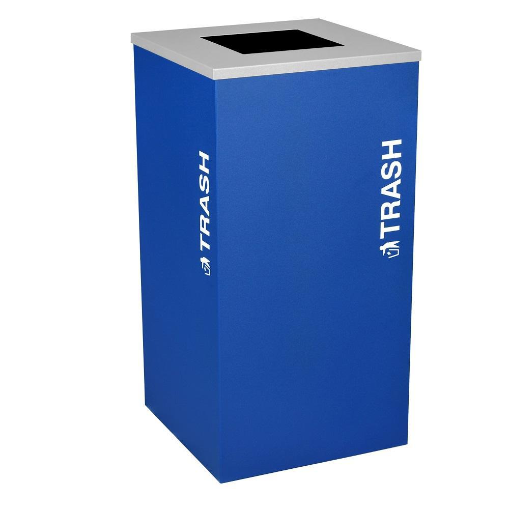 Kaleidoscope Collection 24 Gallon Square Indoor Recycling Receptacle