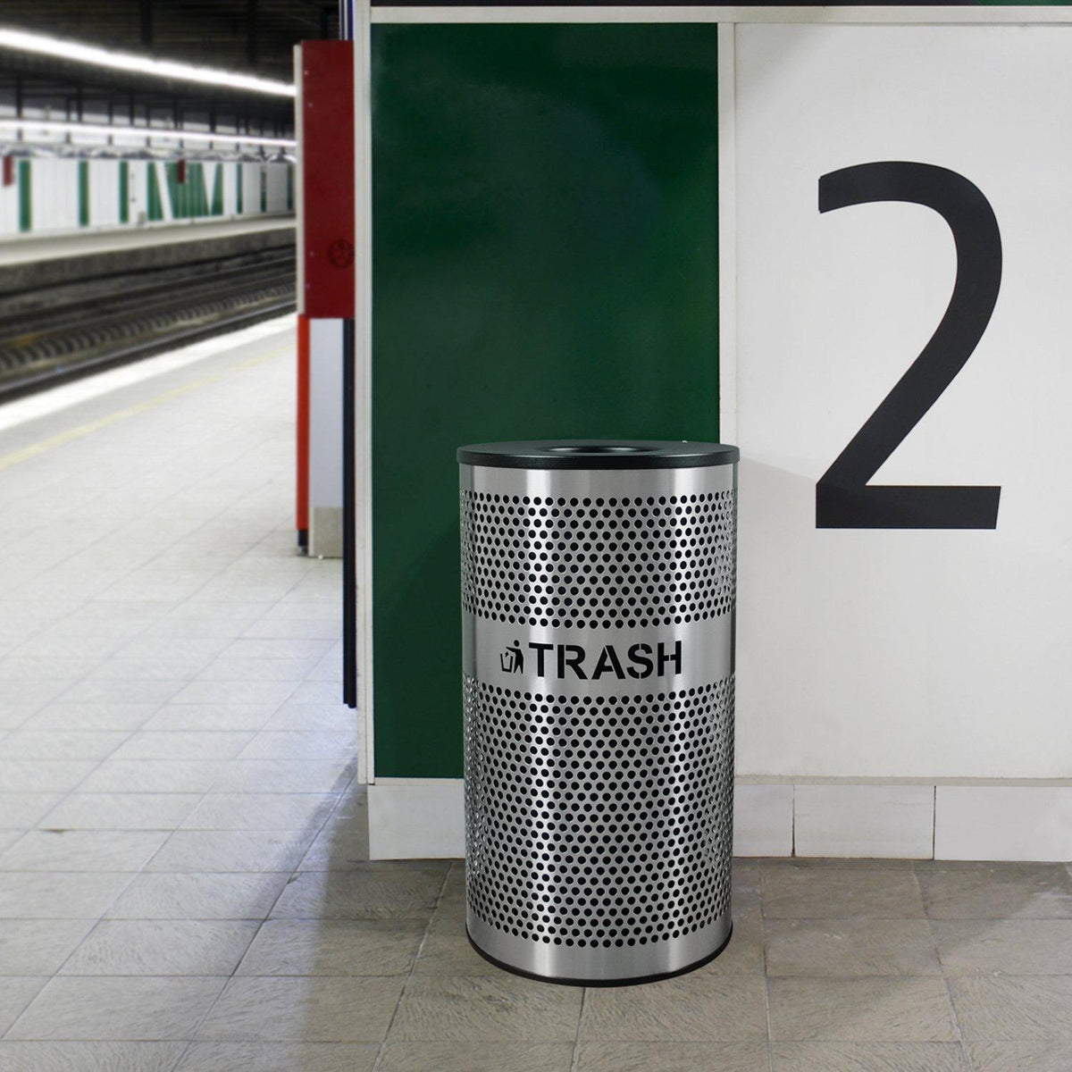 Venue Collection Indoor Waste Receptacle, 33-Gallon Capacity