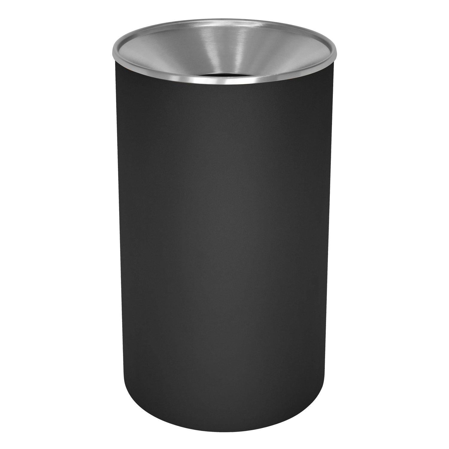 Premier Series 33 Gallon Steel Indoor Waste Receptacle, Textured Finish
