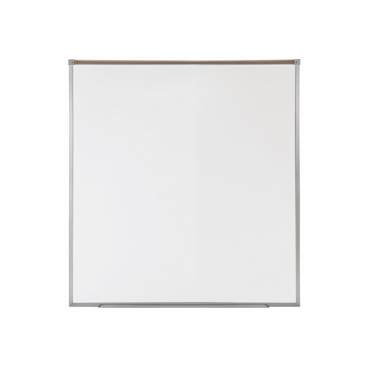 Proma Magnetic Porcelain Projection Whiteboard/Markerboard with Maprail, 4' H x 4' W
