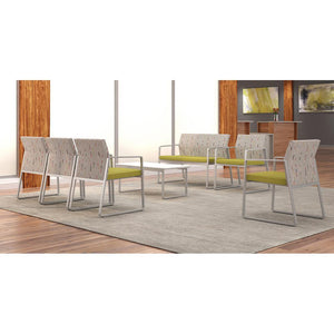 Gansett Collection Reception Seating, 3 Seat Bench, Standard Fabric Upholstery, FREE SHIPPING