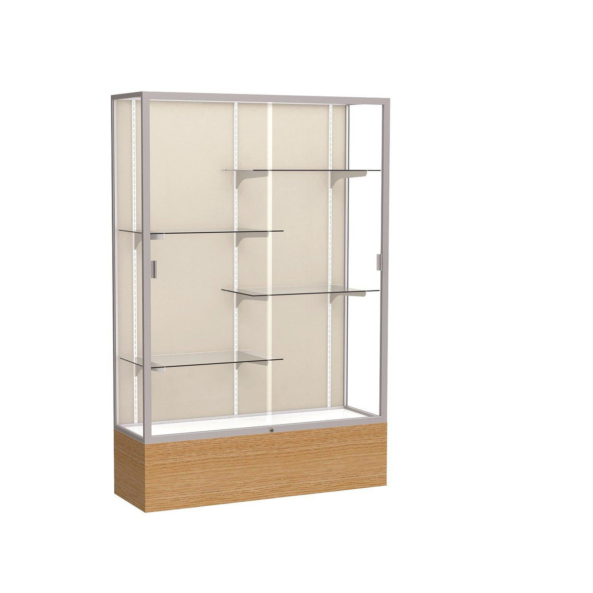 Reliant Series Floor Display Case, 48"W x 72"H x 16"D