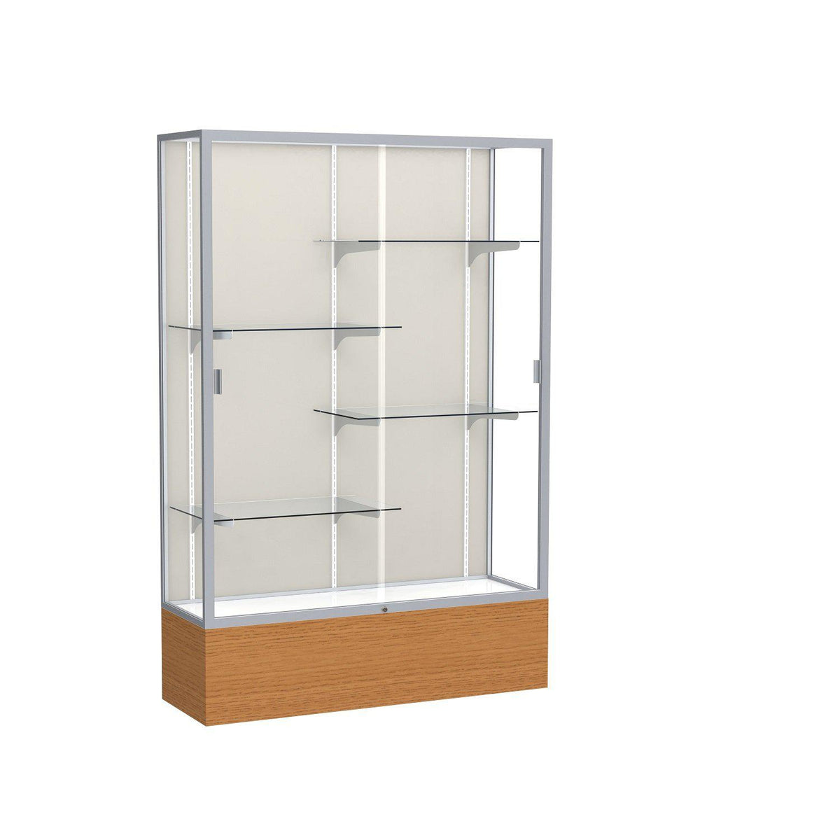 Reliant Series Floor Display Case, 48"W x 72"H x 16"D