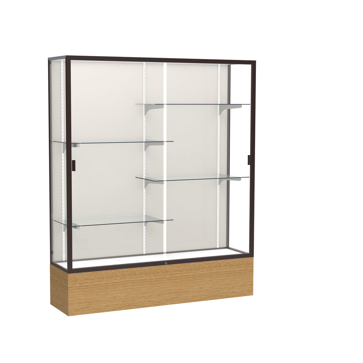 Reliant Series Floor Display Case, 60"W x 72"H x 16"D