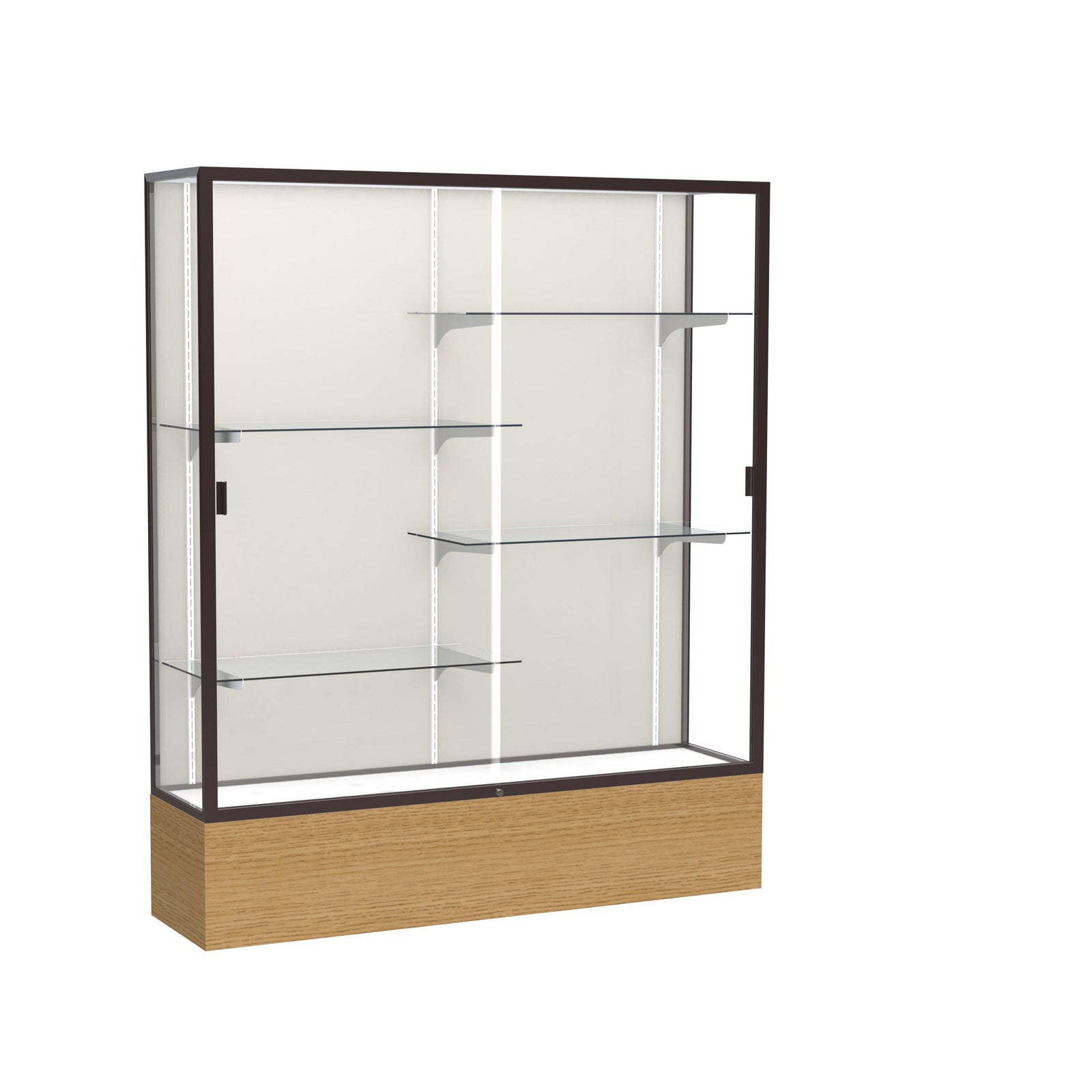 Reliant Series Floor Display Case, 60"W x 72"H x 16"D