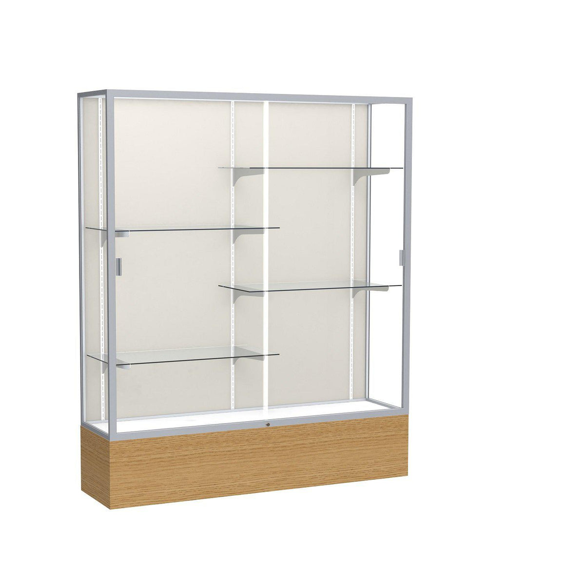 Reliant Series Floor Display Case, 60"W x 72"H x 16"D