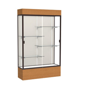 Reliant Series Lighted Floor Display Case, 48"W x 80"H x 16"D