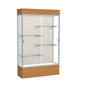 Reliant Series Lighted Floor Display Case, 48"W x 80"H x 16"D