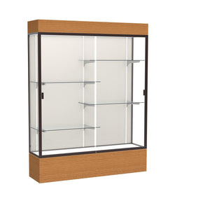 Reliant Series Lighted Floor Display Case, 60"W x 80"H x 16"D