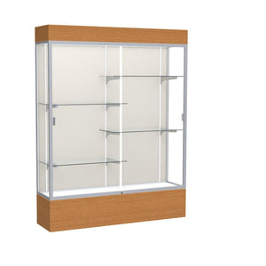 Reliant Series Lighted Floor Display Case, 60"W x 80"H x 16"D