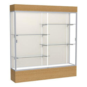 Reliant Series Lighted Floor Display Case, 72"W x 80"H x 16"D
