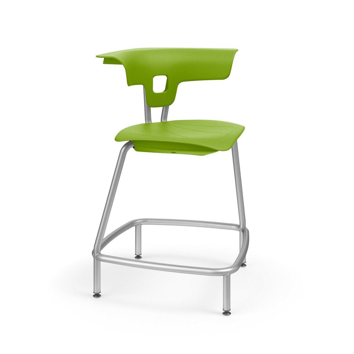 Ruckus 24"H Stool-Stools-Zesty Lime (PZL)-Starlight Silver Metallic (SX)-No