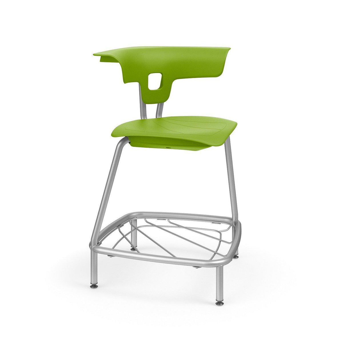 Ruckus 24"H Stool-Stools-Zesty Lime (PZL)-Starlight Silver Metallic (SX)-Yes
