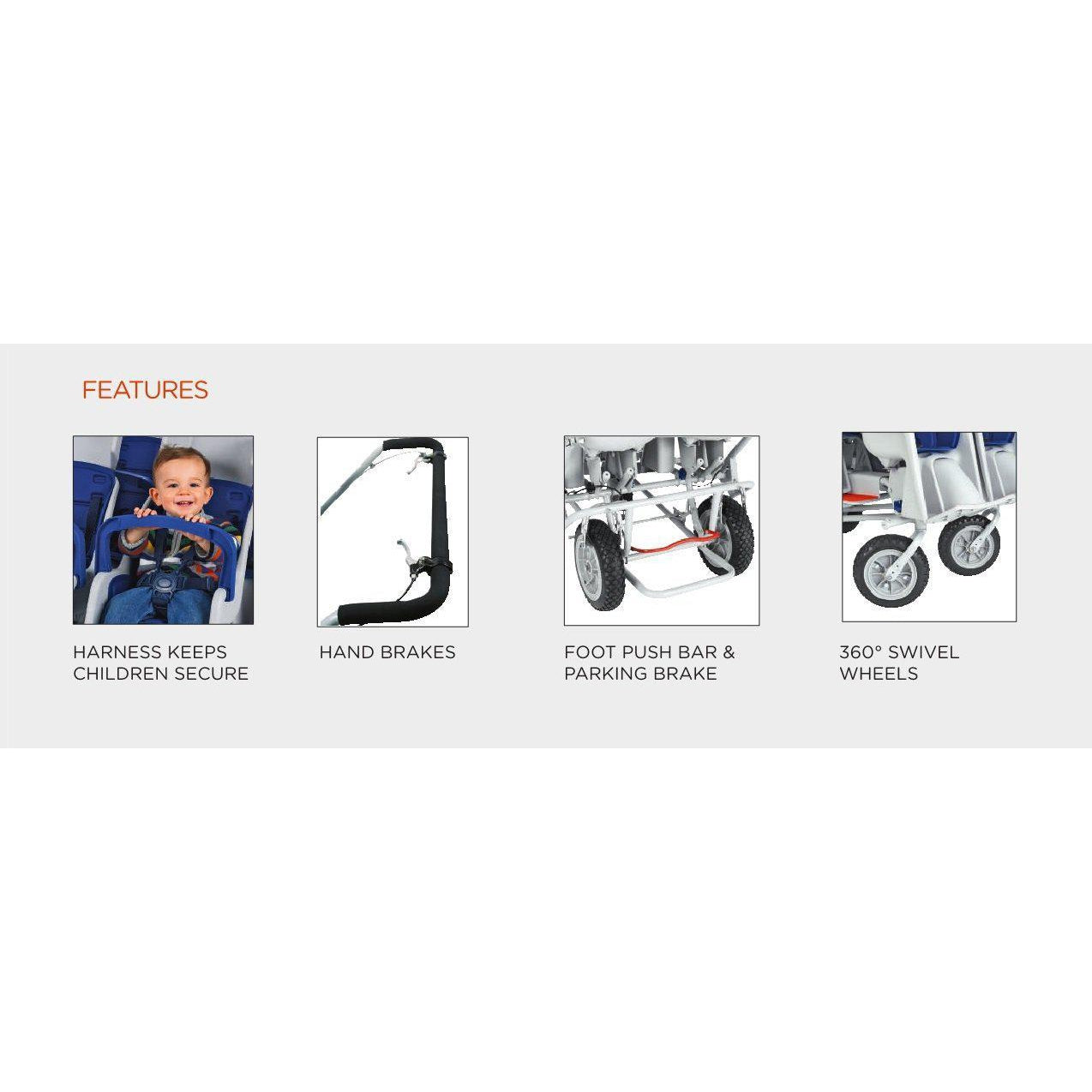 runabout double stroller Runabout® 6 Passenger Stroller
