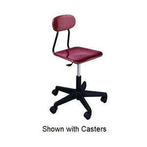Solid Plastic Star Chair with Casters