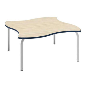 Method Collaborative Series Adjustable Height Tables, 19" 28" H, Plaque Shape, 60"