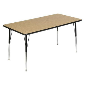 Workhorse Series Adjustable Height Activity Table with High Pressure Laminate Top, 18" x 36" Rectangle