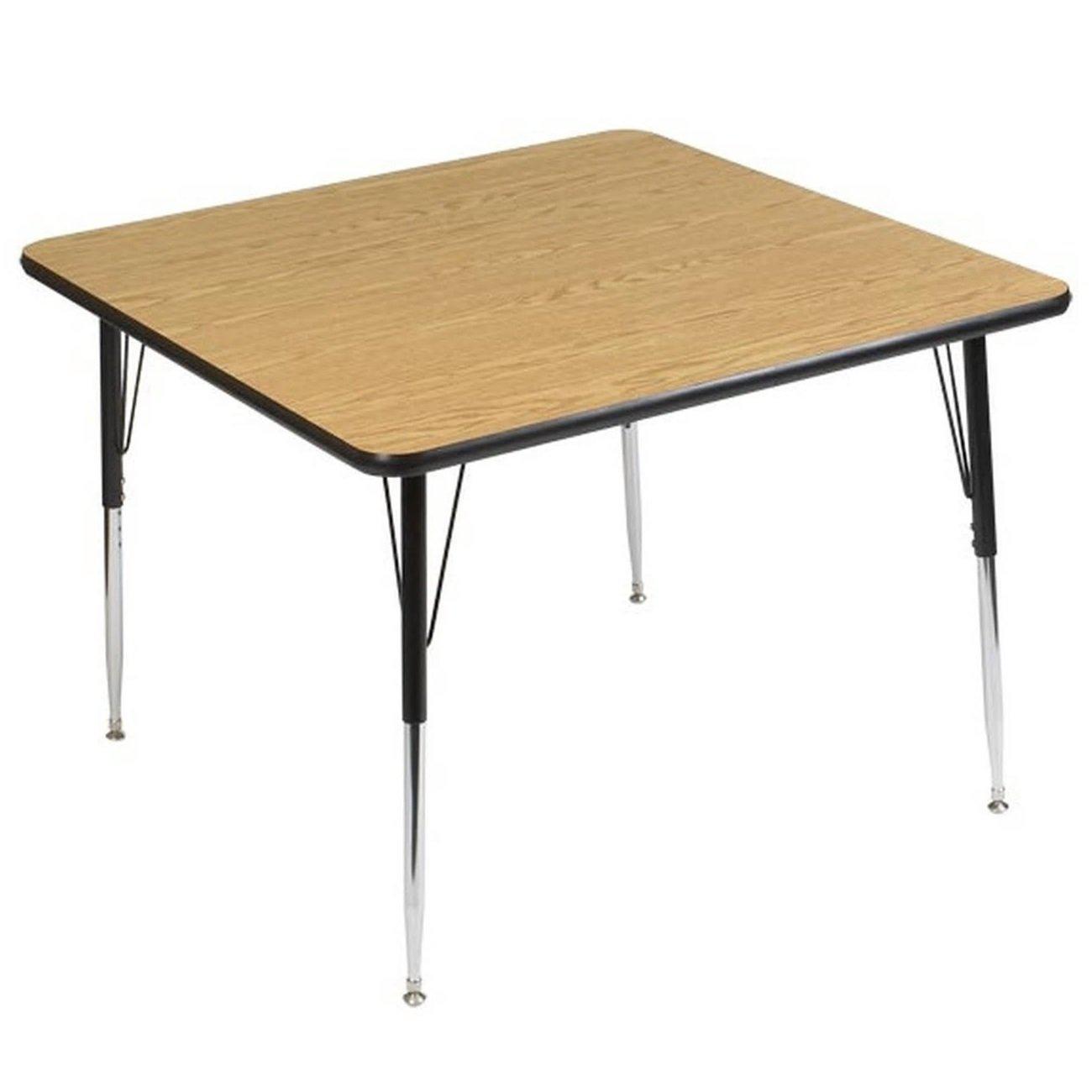 Workhorse Series Adjustable Height Activity Table with High-Pressure Laminate Top, 36" Square