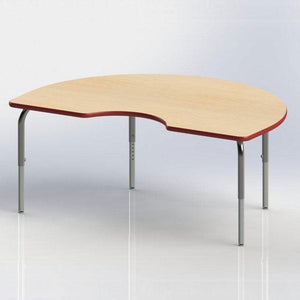 Method Collaborative Series Adjustable Height Tables,  19" 28" H, Kidney Shape, 36" x 72"