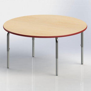 Method Collaborative Series Adjustable Height Tables,  19" 28" H, Round Shape, 48"
