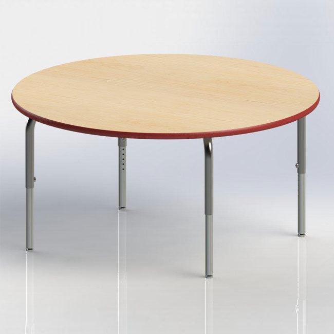 Method Collaborative Series Adjustable Height Tables, 25" 34" H, Round Shape, 42"