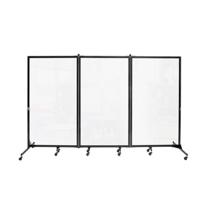 Screenflex Clear Room Divider-Partitions & Display Panels-3 (10' 0" L)-