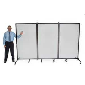 Screenflex Clear Room Divider-Partitions & Display Panels-