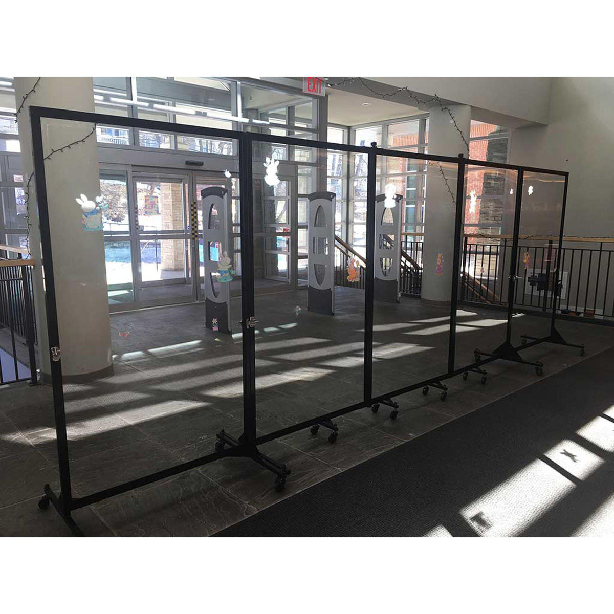 Screenflex Clear Room Divider-Partitions & Display Panels-