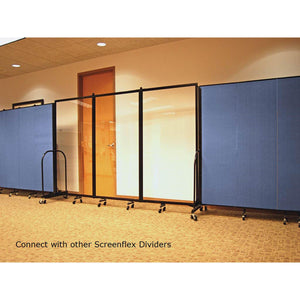 Screenflex Clear Room Divider-Partitions & Display Panels-