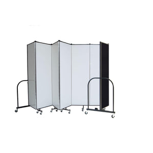 Screenflex Dry Erase/Tackable Dividers, 6 Ft. High-Partitions & Display Panels-7 Panels (13' 1" L)-
