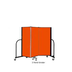 Screenflex Free Standing Room Divider, 4 Ft. High-Partitions & Display Panels-