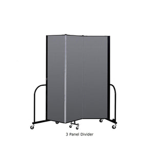 Screenflex Free Standing Room Divider, 6' 8" High-Partitions & Display Panels-