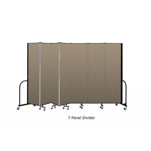 Screenflex Free Standing Room Divider, 7' 4" High-Partitions & Display Panels-