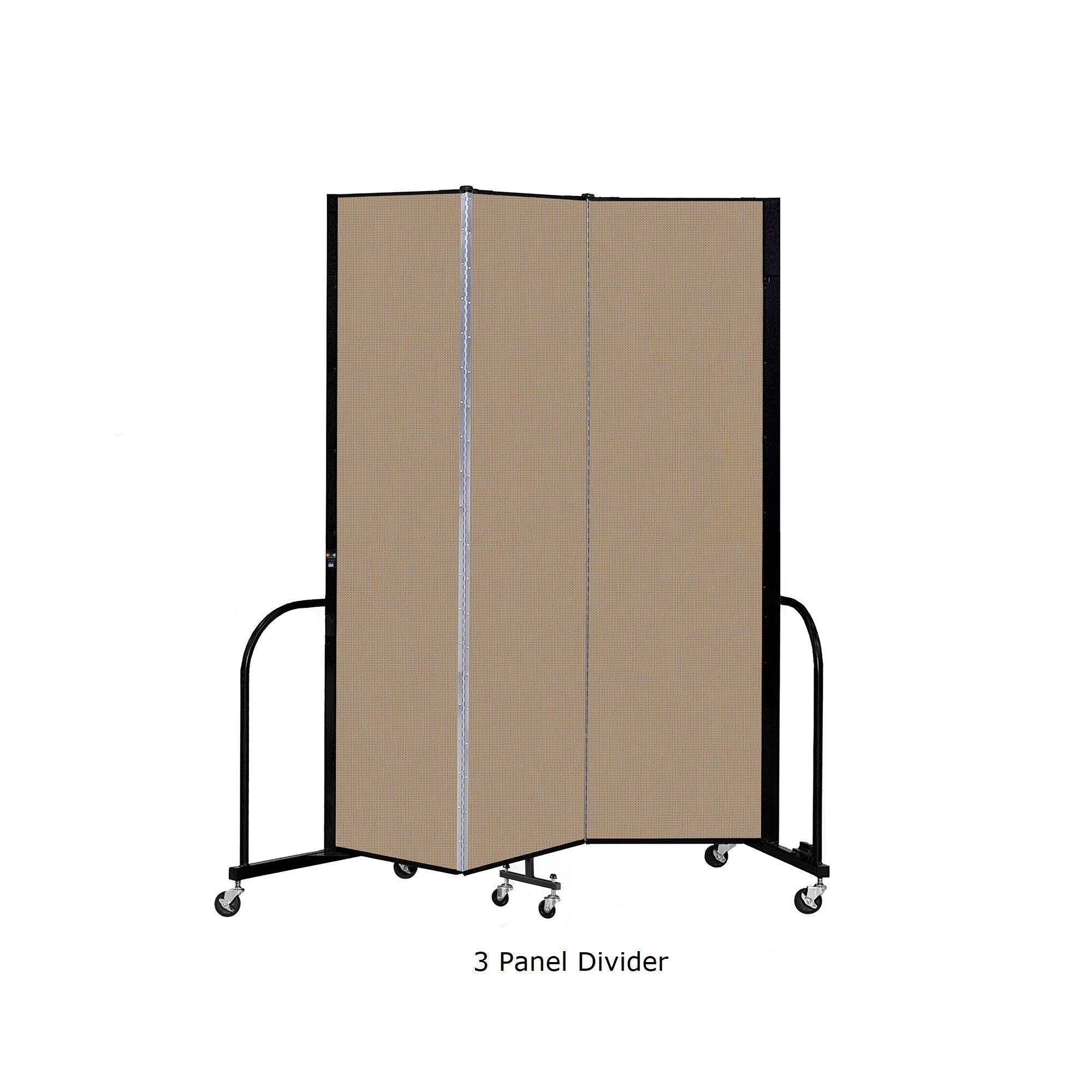 Screenflex FREEStanding Fabric Portable Room Divider Partitions, 7' 4 ...