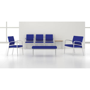 Newport Collection Reception Seating, 3 Seat Bench, Healthcare Vinyl Upholstery, FREE SHIPPING