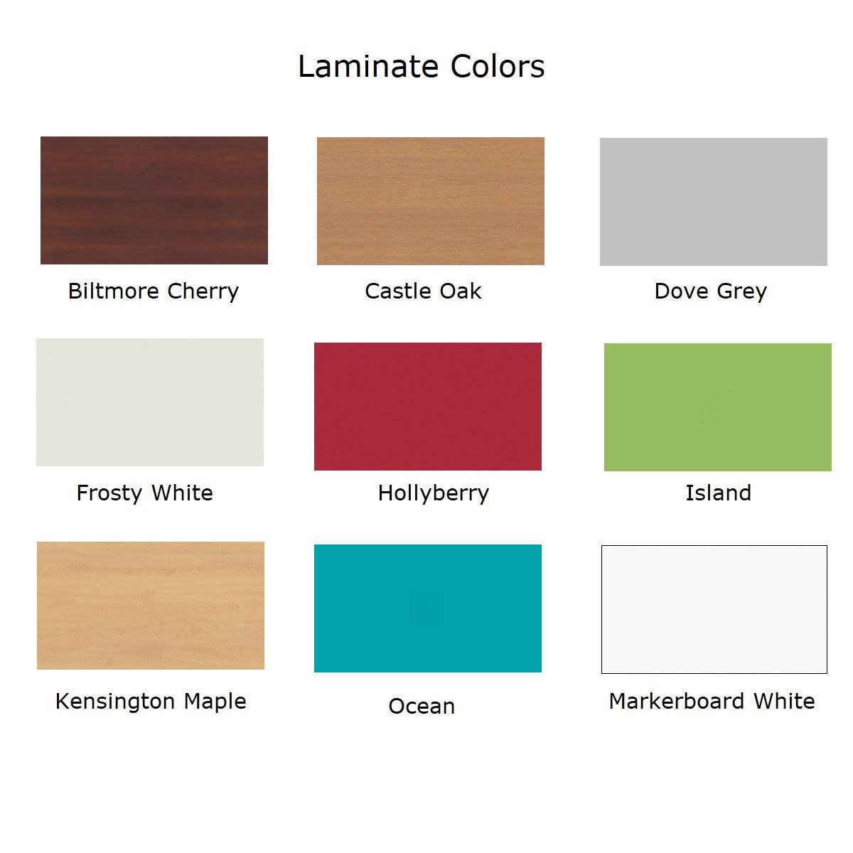 KI Serenade Gathering Table, Café Height, Double-Sided, 42" x 108" x 42"H, Contrast Laminate, FREE SHIPPING