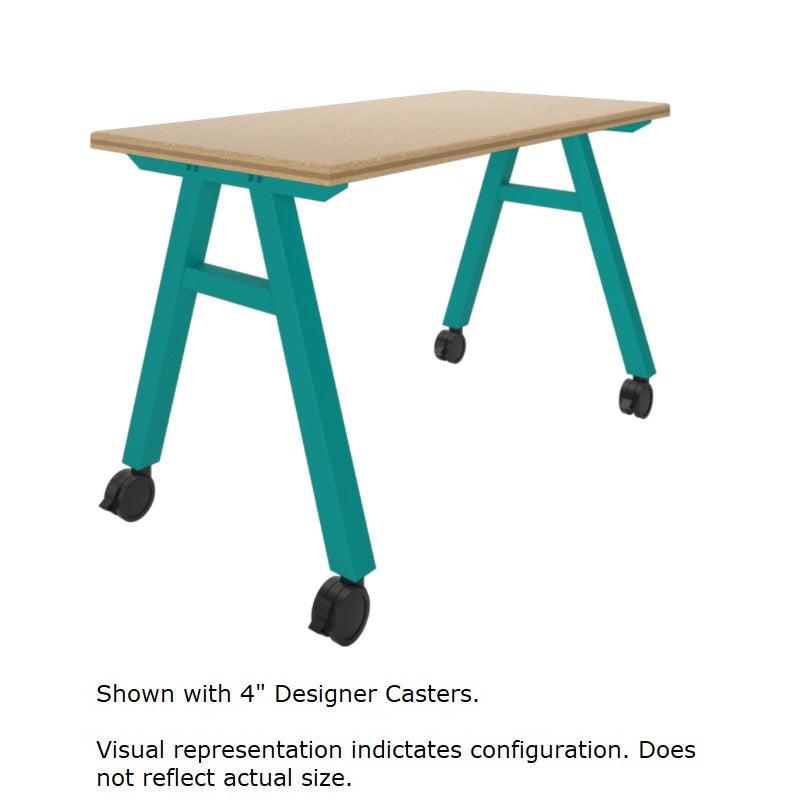 A-Frame Series Mobile Table, ShopTop, 48" W x 36" D x 36" H