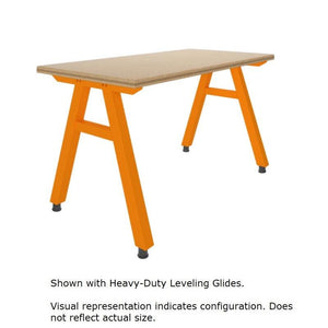 A-Frame Series Mobile Table, ShopTop, 60" W x 42" D x 36" H