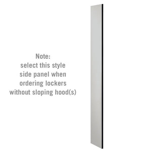 Side Panel for 6' High x 15" Deep Designer Wood Lockers without Sloping Hoods-Lockers-Gray-