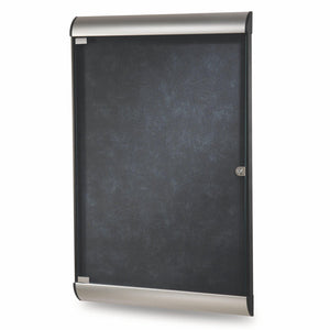 Silhouette 1 Door Enclosed Bulletin Board, 4'H x 2'W-Boards-