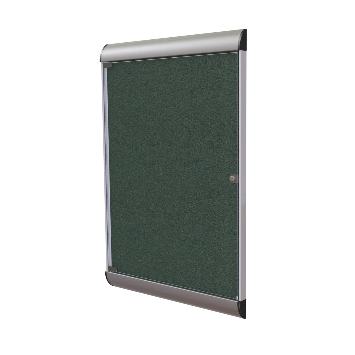 Silhouette 1 Door Enclosed Bulletin Board, 4'H x 2'W-Boards-