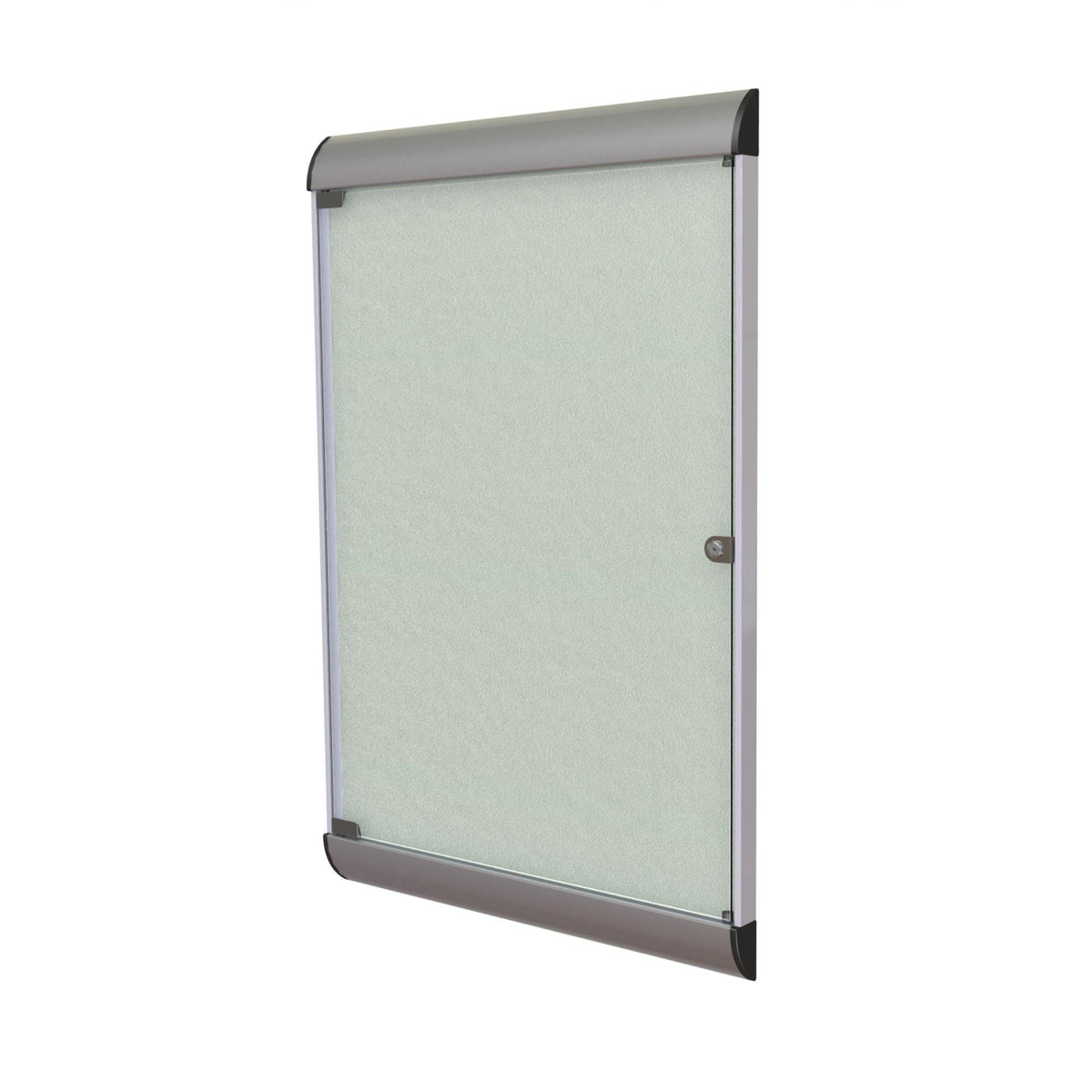 Silhouette 1 Door Enclosed Bulletin Board, 4'H x 2'W-Boards-