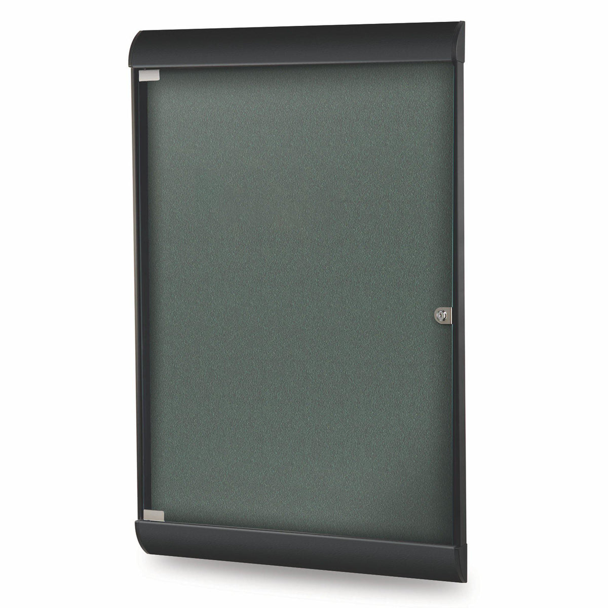 Silhouette 1 Door Enclosed Bulletin Board, 4'H x 2'W-Boards-